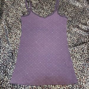 Y2k Fox Racing Purple Lace Cami Tank Top